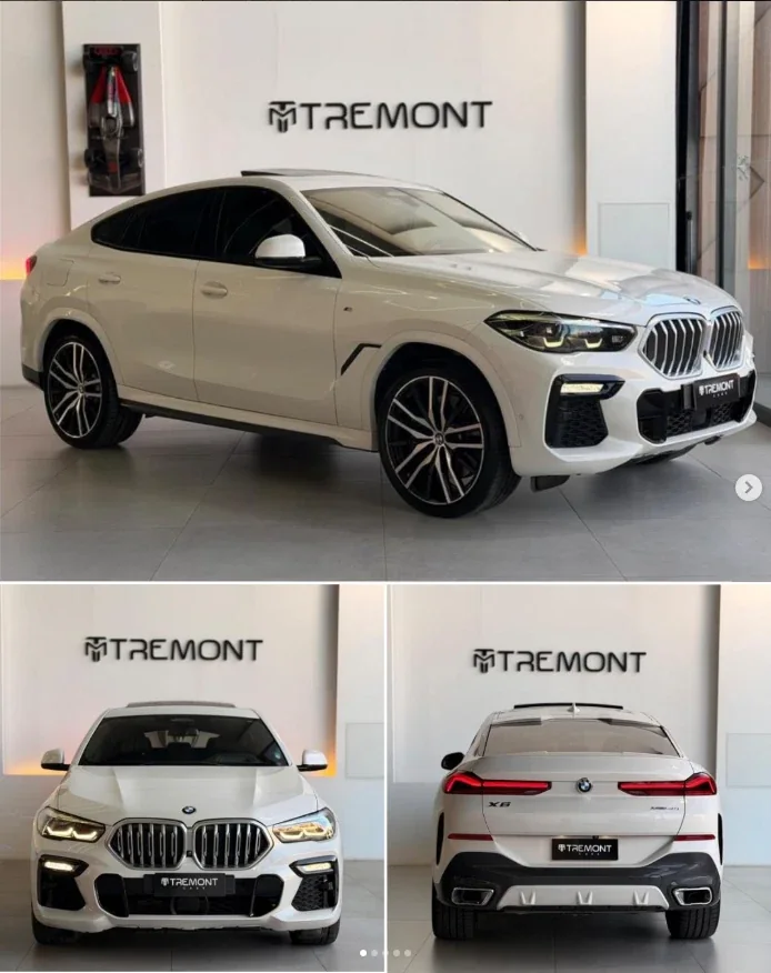 BMW X6 branca no showroom da Tremont Cars